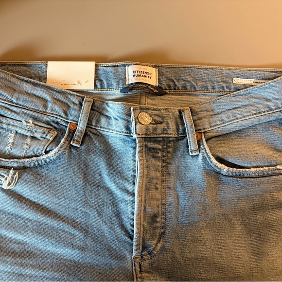 Citizens of Humanity Emerson Slim Boyfriend Jeans Size 28 in Slushie - Picture 6 of 7